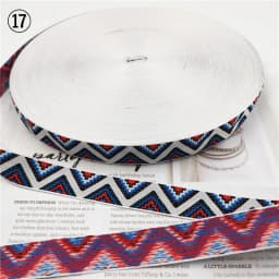 5 Yards 0.78 Inch 20MM Hundreds Styles Geometric Woven Jacquard Embroidered Ribbons DIY Apparel Wrapping Trim Sewing Accessories