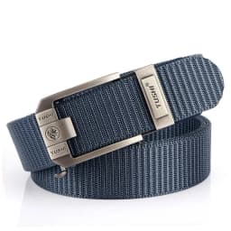 HSSEE New Casual Belt for Men 3mm Tight Nylon Tactical Outdoor Belt Metal Automatic Buckle Jeans Waistband Girdle Male Gift