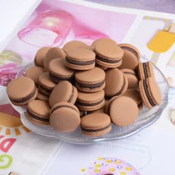 6PCS Simulation Macaron Model Fake Cake Cream Snack Children Shooting Props Wedding Dessert Window Decoration Ornaments 23*15mm