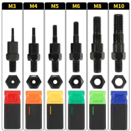 Hand Rivet Nut Gun Insert threaded Mandrels Manual Riveters Nut Gun for Riveting Rivnut Tool M3 M4 M5 M6 M8 M10 M12 Nuts Toolbox