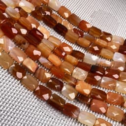 Natural Stone Crystal Agate Beaded Rectangle Faceted Turquoises Scattered Beads for Jewelry Making DIY Necklace Bracelet Gift