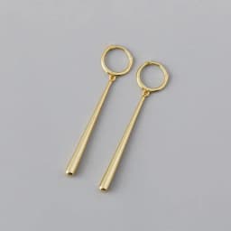 S925 Sterling Silver Geometric Water Droplets Huggie Drop Earrings for Women Simple Long Tassel Hoop Earrings Fashion Jewelry