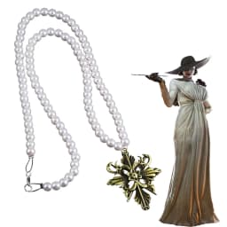 Lady Dimitrescu's Daughter Daniela Bela Pendant Necklaces for Women Game R Evil 8 Village Cosplay Necklace for Fans Jewelry Gift