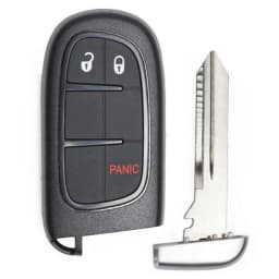 KEYECU GQ4-54T 433MHz 4A Chip For Jeep Cherokee 2014 2015 2016 2017 2018 2019 2020 Durango Chrysler 4/5 Buttons Car Remote Key