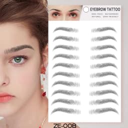 6D Eyebrow Tattoo Sticker Waterproof Eyebrow Templates Tools Cosmetics Professional Makeup Eye Brow Shaper Eyebrows Sticker