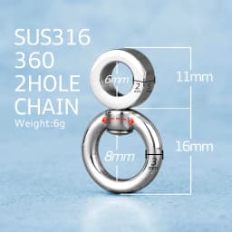 Real Titanium Keyring Spin Rotation For Key Ring Holder Stainless Steel Copper EDC Car Keychain Accessories Buckle Male Gift