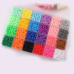 NEW DIY Water Spray Beads 24 Colors Refill Beads Puzzle Crystal Set Ball Games 3D Handmade Magic Toys for Children Manualidades