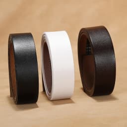 Men's High Quality Cowhide Leather Belt Automatic Buckle Fashion Genuine No Buckle Accessory
