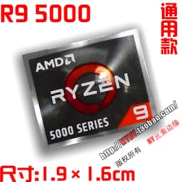 Original AMD Ryzen Ruilong R9 R7 R5 R3 5000 Series CPU Computer Sticker Notebook Label