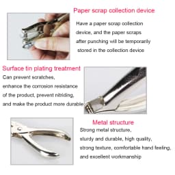 1 Pcs Metal Hand Paper Punch Craft Sheet Single Hole Puncher For Earring Necklace Scrapbooking Punches Materials 3/6mm Hole Size