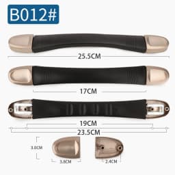 SUZAOZHE Suitcase Luggage Replacement Handle Travel Suitcase Handle Strap Factory Replacement Zinc Alloy Grip Carry Grip