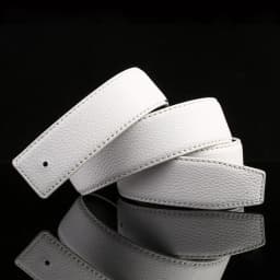 ECHAIN Vintage Luxury Designer Belts Men High Quality Male Women H Belt Genuine Real Leather without Buckle Strap for Jeans