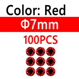100pcs 2D Metal Jigs Lure DIY Fish Eyes Holographic Flat Fishing Fly Eyes Sticker for Slow Jigging Fishing Lure Baits 3mm-12mm