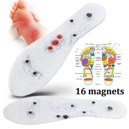 EiD High quality 68 Therapy Magnetic Massage insoles Foot Acupuncture Point Therapy Insole Cushion Slimming Magnetic pads Unisex