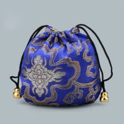 12pcs 11x11cm Silk Drawstring Pouch Bag for Necklace Bracelet Beads Jewelry Packaging Christmas Wedding Gift Organizers Pocket