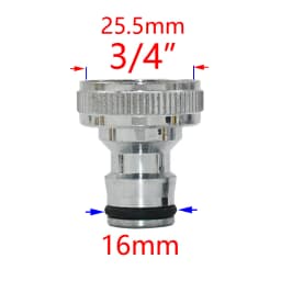 1/2 3/4 5/8 1" Thread Quick Connector Brass Garden Watering Adapter Drip Irrigation Copper Hose Quick Connector Fittings 1 Pcs