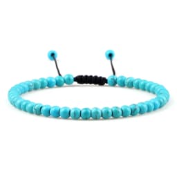 4mm Stone Beads Adjustable Bracelet For Men Natural Tiger Eye Lava Chalcedony Onyx Woven Bracelets Women Yoga Jewelry Pulseras