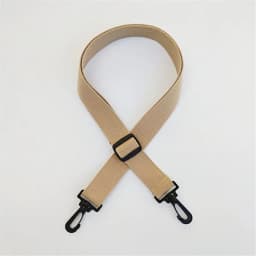 3.8cm Pure color canvas Cotton cloth Webbing bag strap belt adjustable black plastic hook clasp DIY Crossbody bag Accessories