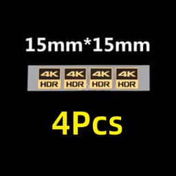 4K HDR Small Gold Label HD 8K Digital Video Player Displays Decorative Faith Stickers Spot DIY