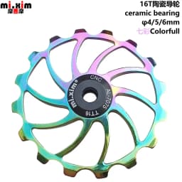 2021 New Bicycle Ceramics Rear Derailleur 14T 15T 16T 17T 18T Jockey Wheel Road MTB Guide Bike Ceramics Bearing Bicycle Parts