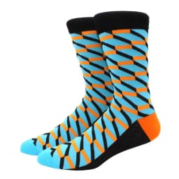 Male Tide Brand men cotton Socks Gradient Color summer Style long wedding sock Men's High Funny Happy Business Socks man sox