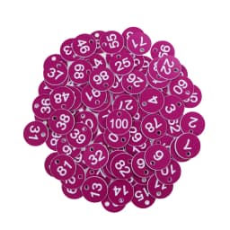 20-100PCS 16 Color Round Number Beehive Label Beekeeping Box Numbered With Hole Tag Animal Livestock Markers Classification Sign