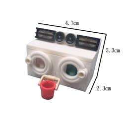 MOC Friend City Computer Desk Clock Building Blocks for Kids Toys Compatible Bookcase Assemble Bricks Creative Furniture DIY Toy