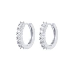 CRMYA Gold Silver Filled Several Sizes Hoop Earring CZ Zircon Heart Higgle Earrings For Women Jewelry Wholesale Aretes De Mujer