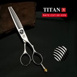Titan Professional Hairdressing Scissors Set 5.5" & 6.0" Cutting and Thinning Scissors for Barbers and Salons