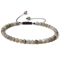 Adjustable 4MM Stone Beads Bracelet For Women Natural Agates Bangles Onyx Lapis Lazuli Woven Bracelet For New Year Gift Jewelry