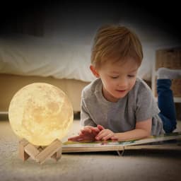 ZK20 LED Night Light 3D Print Moon Lamp Rechargeable Color Change 3D Light Touch Moon Lamp Children's Lights for Dropshipping