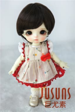 1/12 1/8 OB11 Doll Wigs D28053 3-4inch 4-5inch 5-6inch Enfant Cut Synthetic Mohair BJD Hair Lati Yellow &White Tiny Accessories