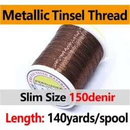Royal Sissi 140 Yards/Spool 0.2mm Metallic Tinsel Thread 12 Optional Colors Micro Rod Wrapping Repairing Line Jig Hook Binding
