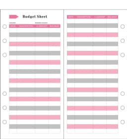 A6 Size 12Pcs Budget Card Six-color Hole Cash Plan Consumption Card Paper Budget Business Envelope Letter Paper Printing Set