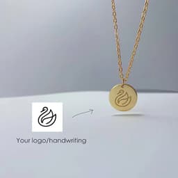 Customize Name Words Photo Custom Necklace Personalized Handwriting Engraving Pendant Choker Jewelry Mother's Day Best Gift