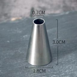 #00~12 Round Dot Piping Nozzles Pastry Icing Tips Fondant Cup Cake Chocolate Baking Decorating Tools Stainless Steel