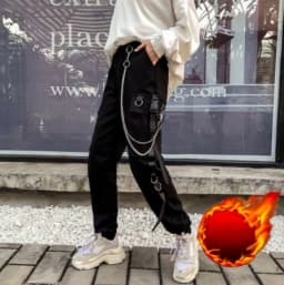Women Cargo Harem Pants Side Pockets Black White Hip Hop Casual Male Female Joggers Trousers Fashion Casual Streetwear Pants