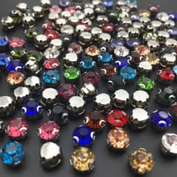 4mm-6mm Round Stone With Claw Sewing Rhinestones Garment Accessories Crafts Crystals Glass Strass Sew on Rhinestones For Clothes