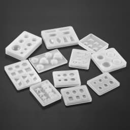 1pc Heart Round Oval Rectangle Shaped Silicone Mold Mixed Style Jewelry Epoxy Resin Mould For DIY Jewelry Making Tool Supplies
