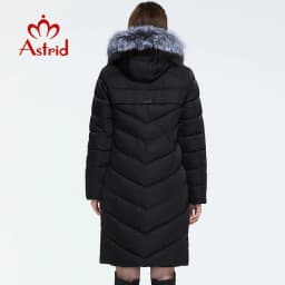 Astrid 2023 Winter new arrival down jacket women with a fur collar loose clothing outerwear quality women winter coat FR-2160