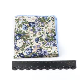 New Floral Pocket Square Gift Set Handkerchief 100% Cotton Hankie Printing Women&Men Casual Party Gift Tuxedo Bow Tie Accessory
