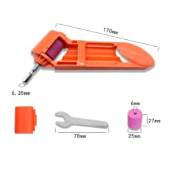 2.0-12.5mm Portable Drill Bit Sharpener 1 Set Corundum Grinding Wheel Bit Tool Twist Drill Bit Sharpening Machine