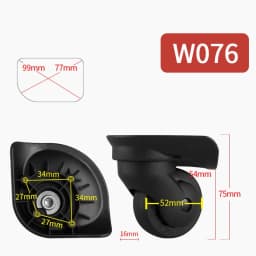 Luggage Wheel Replacement Wheels Suitcase Accessories Universal Casters Rolling Luggage Suitcase Wheeled Accessories Bags Caster