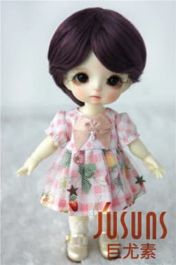 1/12 1/8 OB11 Doll Wigs D28053 3-4inch 4-5inch 5-6inch Enfant Cut Synthetic Mohair BJD Hair Lati Yellow &White Tiny Accessories