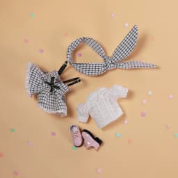 Outfit for 1/8 BJD Pocket doll and Middie Blyth clothes including shoes suit for 16cm doll