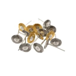 100pcs Jewelry Grinding Buffing Wheel 22mm Scouring Pad Polishing Steel Wire Brush Drill Rotary Tool Accessories