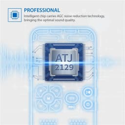 Digital Voice Recorder Voice Activated Mp3 player 32GB Music Player Card One-button Record Noise Reduction Dictaphone V35