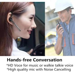 Walkie Talkie Bluetooth-Compatible Headset Handsfree PTT Earpiece Headphone for Radtel RT-490 RT-830 RT-470 RT-470X RT-890RT12