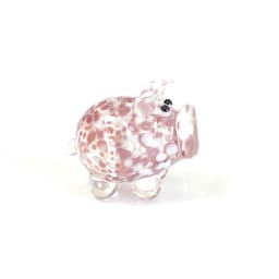 Different Styles Murano Glass Pig Mini Figurines Cute Tiny Animal Craft Ornaments Home Table Fairy Garden Room Kawaii Decoration