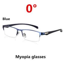 New Sun Photochromic Myopia Eyeglasses Optical Men Student Finished Myopia Eyewear Prescription Glasses Frame Half Rim -1.0 -4.0